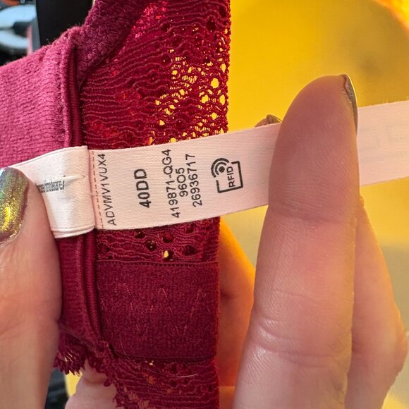 Victoria's Secret Dream Angels 40DD Lined Demi Padded Bra Lace - Picture 5 of 11